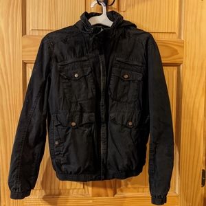 H&M black short jacket size S